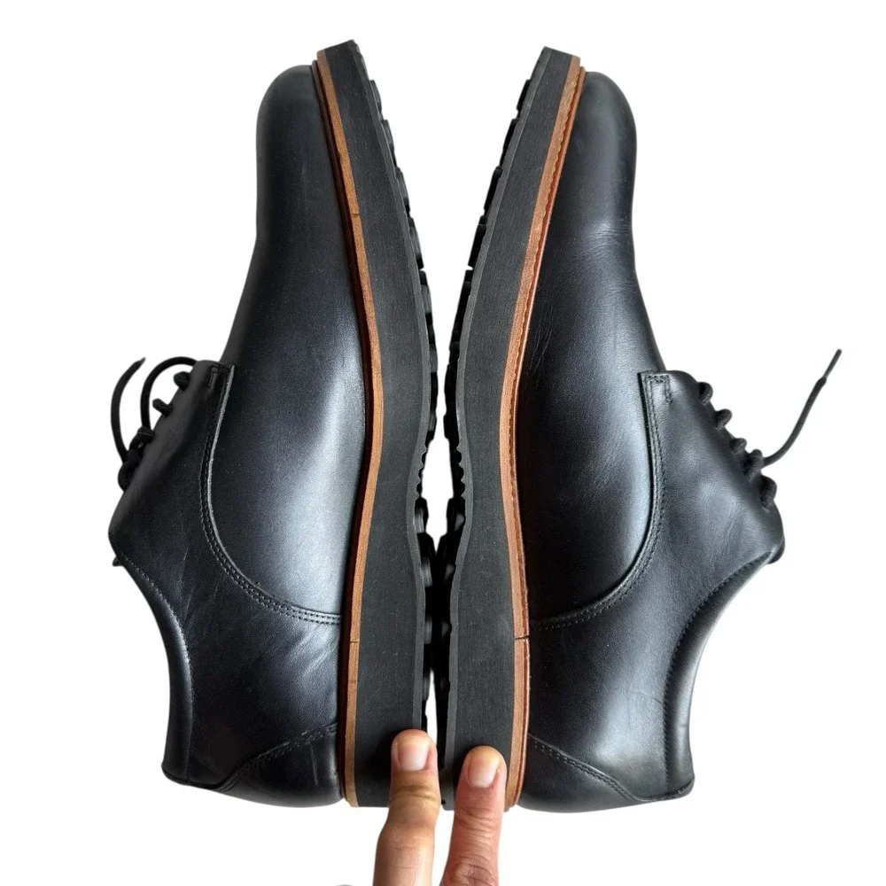 Samuel Hubbard Size 10 Goretex Rainy Day Founder Leather Oxford Shoes Black‎